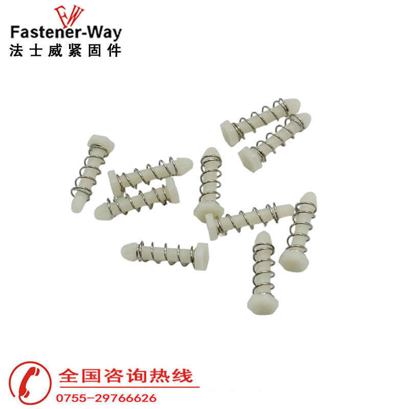 塑料六角弾簧铆钉/风扇铆钉PUSHPIN